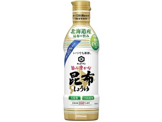 キッコーマン いつでも新鮮旨み豊かな昆布だししょうゆ450ml 1本※軽（ご注文単位1本)【直送品】