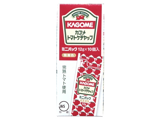 カゴメ トマトケチャップ ミニパック 12g×10袋 1パック※軽（ご注文単位1パック)【直送品】