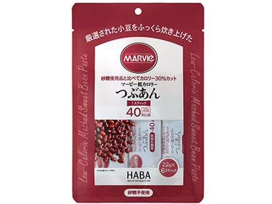 ハーバー研究所 マービー つぶあん 22g×6本入 1個※軽（ご注文単位1個)【直送品】