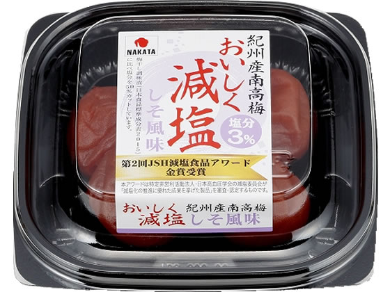 中田食品 紀州産南高梅おいしく減塩 しそ風味 60g 1個※軽（ご注文単位1個)【直送品】