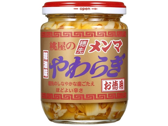 桃屋 穂先メンマ やわらぎ(辣油味) お徳用 210g 1個※軽（ご注文単位1個)【直送品】