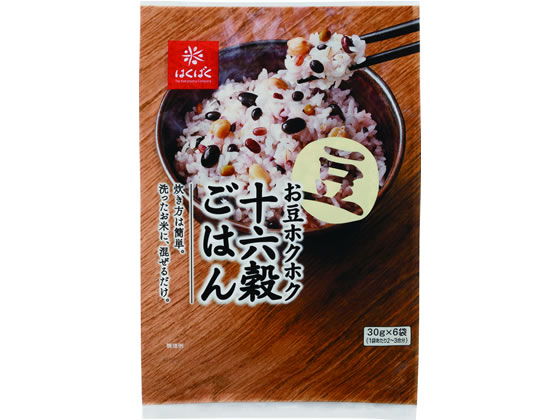 はくばく お豆ホクホク十六穀ごはん 30g×6袋入 1パック※軽（ご注文単位1パック)【直送品】