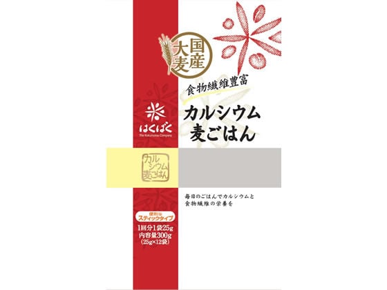 はくばく 骨太家族 カルシウム麦ごはん 25g×12袋 1パック※軽（ご注文単位1パック)【直送品】