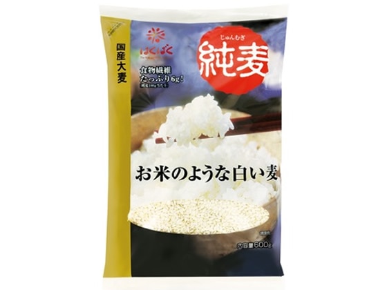 はくばく 純麦 600g 1袋※軽（ご注文単位1袋)【直送品】