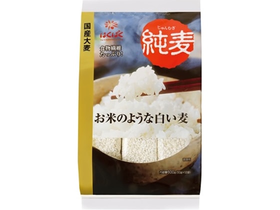 はくばく 純麦 スタンドパック 50g×12袋入 1パック※軽（ご注文単位1パック)【直送品】