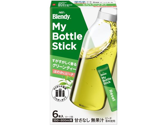 AGF ブレンディ マイボトルスティック グリーンティー 6本 1箱※軽（ご注文単位1箱）【直送品】