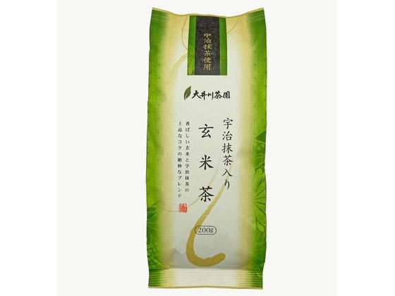 大井川茶園 宇治抹茶入り玄米茶 200g 1個※軽（ご注文単位1個）【直送品】