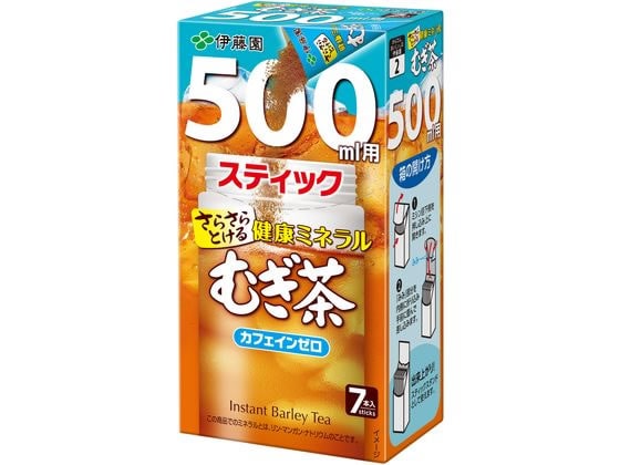 伊藤園 さらさら 健康ミネラルむぎ茶500ml用スティック7本 1箱※軽（ご注文単位1箱）【直送品】