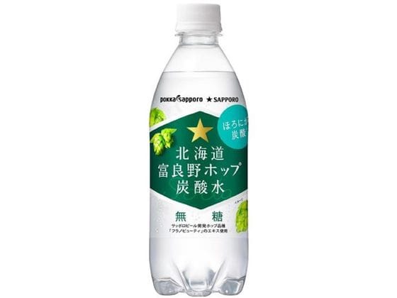 ポッカサッポロ 北海道富良野ホップ炭酸水 500ml 1本※軽（ご注文単位1本）【直送品】