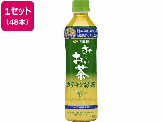 伊藤園 お～いお茶 カテキン緑茶 500ml×48本 1セット※軽（ご注文単位1セット）【直送品】