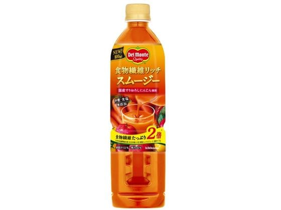 デルモンテ 食物繊維リッチ スムージー 800ml 1本※軽（ご注文単位1本）【直送品】