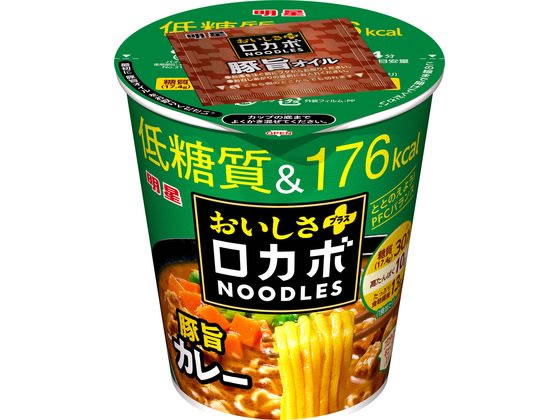 明星食品 ロカボNOODLESおいしさプラス 豚旨カレー 1個※軽（ご注文単位1個）【直送品】