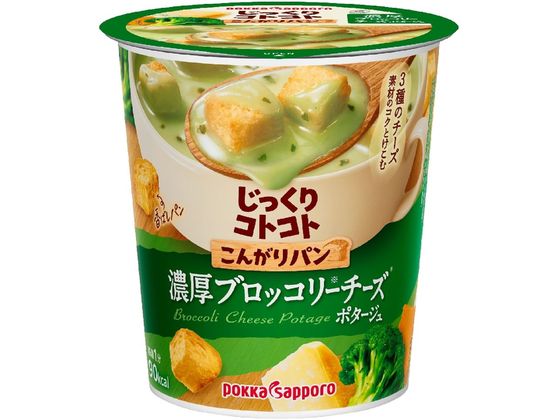 ポッカサッポロ じっくりコトコト こんがりパン 濃厚ブロッコリーチーズ 1個※軽（ご注文単位1個）【直送品】