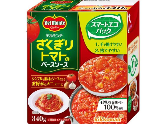 キッコーマン食品 デルモンテ ざくぎりトマトのベースソース 340g 1個※軽（ご注文単位1個）【直送品】