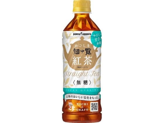 ポッカサッポロ かごしま 知覧紅茶 無糖 500mL 1本※軽（ご注文単位1本）【直送品】