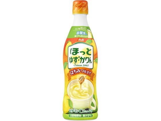 アサヒ飲料 ほっとゆず・かりん(希釈用)470mL 1本※軽（ご注文単位1本）【直送品】