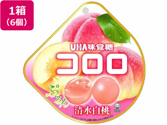 UHA味覚糖 コロロ 清水白桃 6個 1箱※軽（ご注文単位1箱）【直送品】