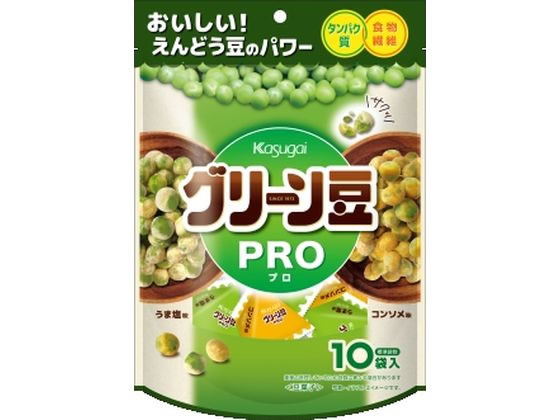 春日井製菓 グリーン豆PRO 10袋 1パック※軽（ご注文単位1パック）【直送品】