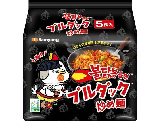 三養ジャパン ブルダック炒め麺 袋麺 5食パック 1パック※軽（ご注文単位1パック）【直送品】