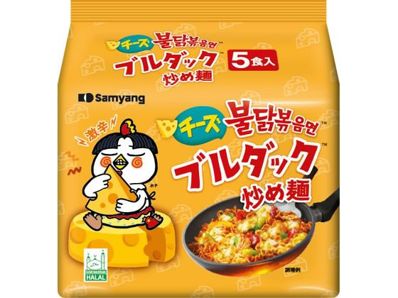 三養ジャパン チーズブルダック炒め麺 袋麺 5食パック 1パック※軽（ご注文単位1パック）【直送品】