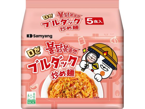 三養ジャパン ロゼ ブルダック炒め麺 袋麺 5食パック 1パック※軽（ご注文単位1パック）【直送品】