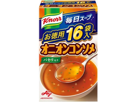 味の素 クノール 毎日スープ オニオンコンソメ 16袋入り 1箱※軽（ご注文単位1箱）【直送品】