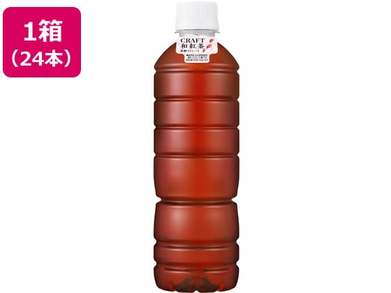 アサヒ飲料 CRAFT和紅茶 無糖ストレート ラベルレスボトル500ml*24本 1箱※軽（ご注文単位1箱）【直送品】