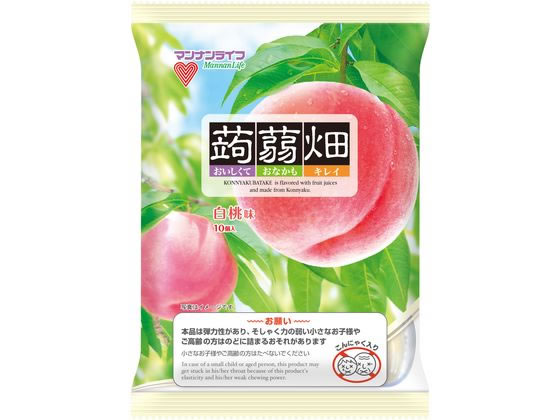 マンナンライフ 蒟蒻畑 白桃味 1袋※軽（ご注文単位1袋）【直送品】