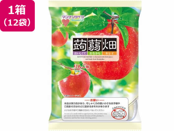 マンナンライフ 蒟蒻畑 りんご味 12袋 1箱※軽（ご注文単位1箱）【直送品】