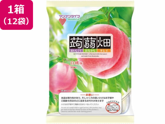 マンナンライフ 蒟蒻畑 白桃味 12袋 1箱※軽（ご注文単位1箱）【直送品】