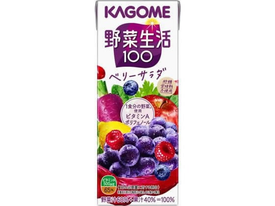 カゴメ 野菜生活100 ベリーサラダ 200mL 1個※軽（ご注文単位1個）【直送品】