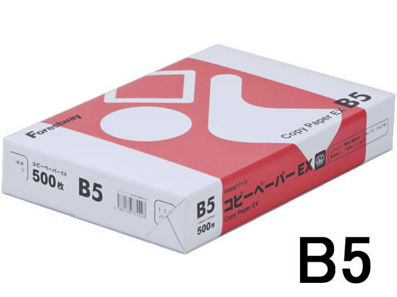 【直送品】コピーペーパーEX B5 500枚 1冊（ご注文単位1冊)