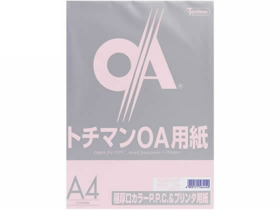 SAKAEテクニカルペーパー 極厚口カラーPPC A4 ライトピンク 50枚 1冊（ご注文単位1冊)【直送品】