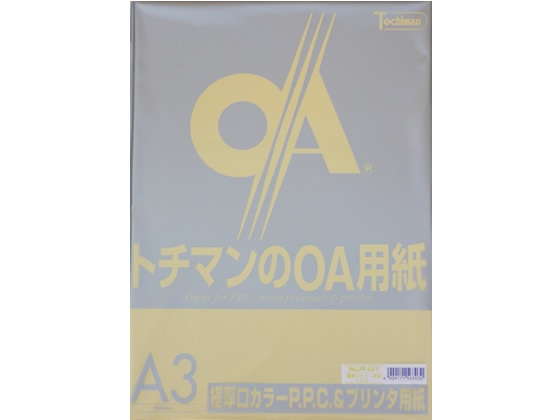 SAKAEテクニカルペーパー 極厚口カラーPPC A3 イエロー 50枚×5冊 1箱（ご注文単位1箱)【直送品】