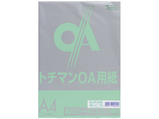 SAKAEテクニカルペーパー 極厚口カラーPPC A4 バンブーグリーン 1冊（ご注文単位1冊)【直送品】