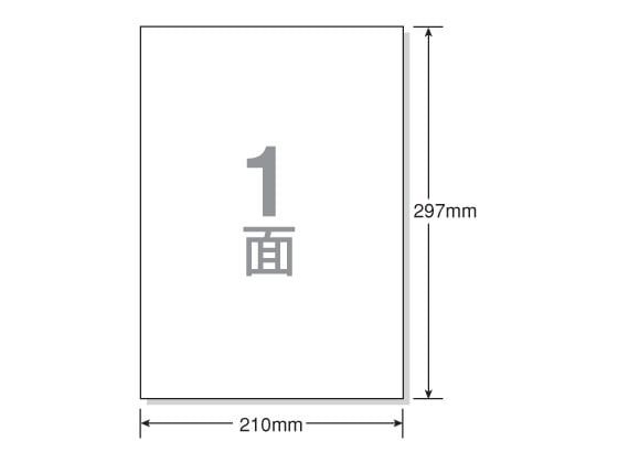 エーワン 屋外用レーザーラベル A4ノーカット 透明光沢 10枚 31032 1袋（ご注文単位1袋)【直送品】