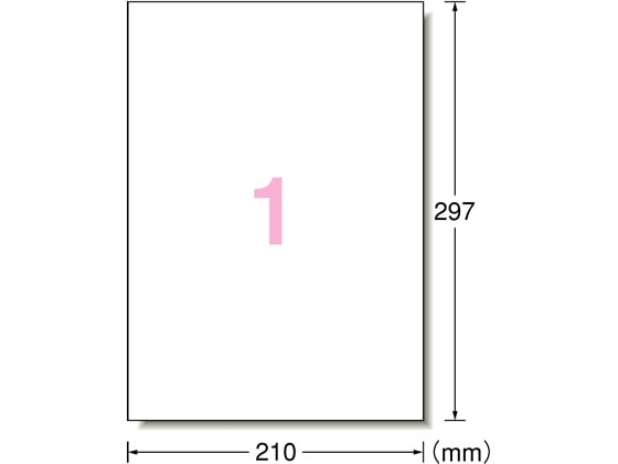 エーワン ラベルシール[再剥離] A4 ノーカット 100枚 31250 1冊（ご注文単位1冊)【直送品】