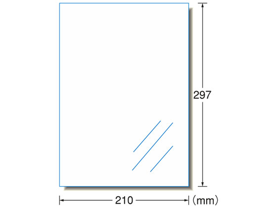 エーワン レーザー用透明フィルムラベルA4 ノーカット ツヤ消し 10枚 28428 1袋（ご注文単位1袋)【直送品】