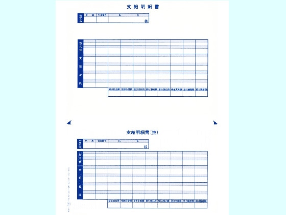 OBC 単票シール式支給明細書 09-SP6151-A15 300枚 6151 1箱（ご注文単位1箱)【直送品】