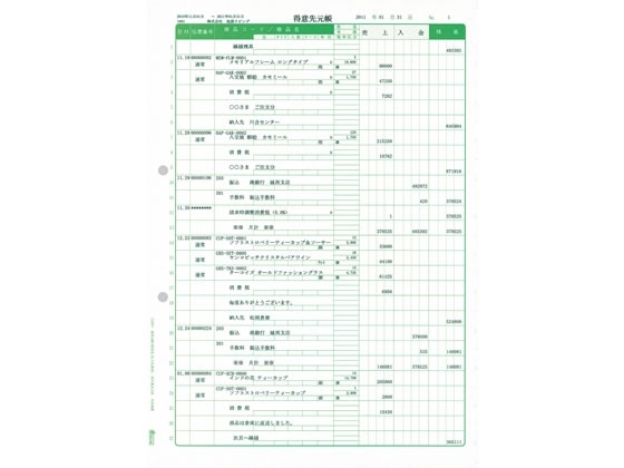 弥生 兼用元帳(単票用紙) 1000枚入 332007 1箱（ご注文単位1箱)【直送品】