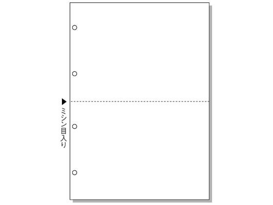 ヒサゴ マルチプリンタ帳票 A4 白紙 2面 4穴 2500枚 BPE2003 1箱（ご注文単位1箱)【直送品】