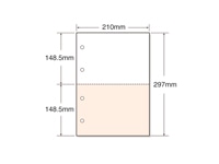 マルチプリンタ帳票 A4 カラー 2面 4穴 100枚 A4CF2-4A 1袋（ご注文単位1袋)【直送品】