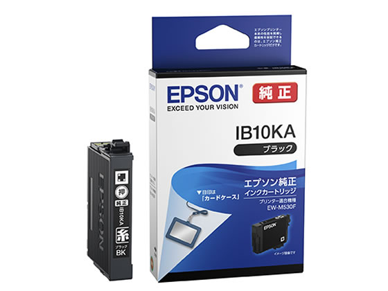 EPSON インクカートリッジ ブラック IB10KA 1個（ご注文単位1個)【直送品】