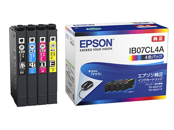 EPSON インクパック 4色パック IB07CL4A 1パック（ご注文単位1パック)【直送品】