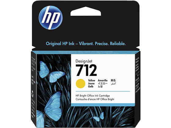 HP インクカートリッジ イエロー 29ml HP712 3ED69A 1個（ご注文単位1個)【直送品】