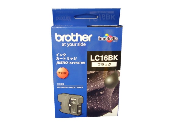 ブラザー インクカートリッジ 大容量 ブラック LC16BK 1個（ご注文単位1個)【直送品】