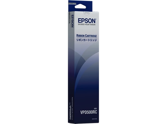 エプソン VP-D500用リボンカートリッジ 黒 VPD500RC 1個（ご注文単位1個)【直送品】