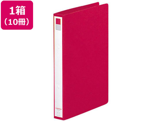 リヒトラブ リングファイル(カドロック&ツイストリング)A4 背幅36 赤10冊 1箱（ご注文単位1箱)【直送品】