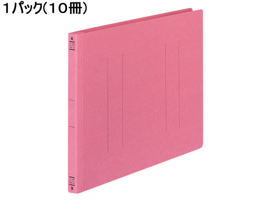 コクヨ フラットファイルV A4ヨコ とじ厚15mm ピンク 10冊 フ-V15P 1パック（ご注文単位1パック)【直送品】