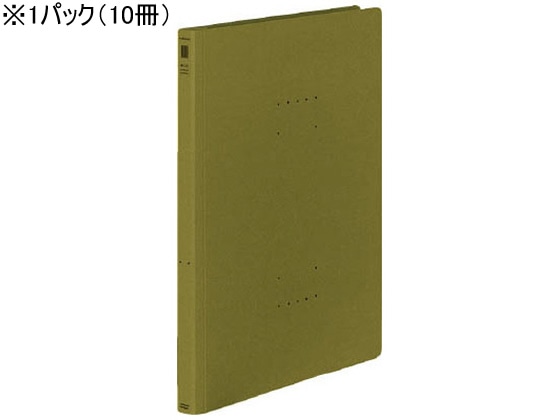 コクヨ フラットファイル〈NEOS〉A4タテ オリーブグリーン 10冊 1パック（ご注文単位1パック)【直送品】